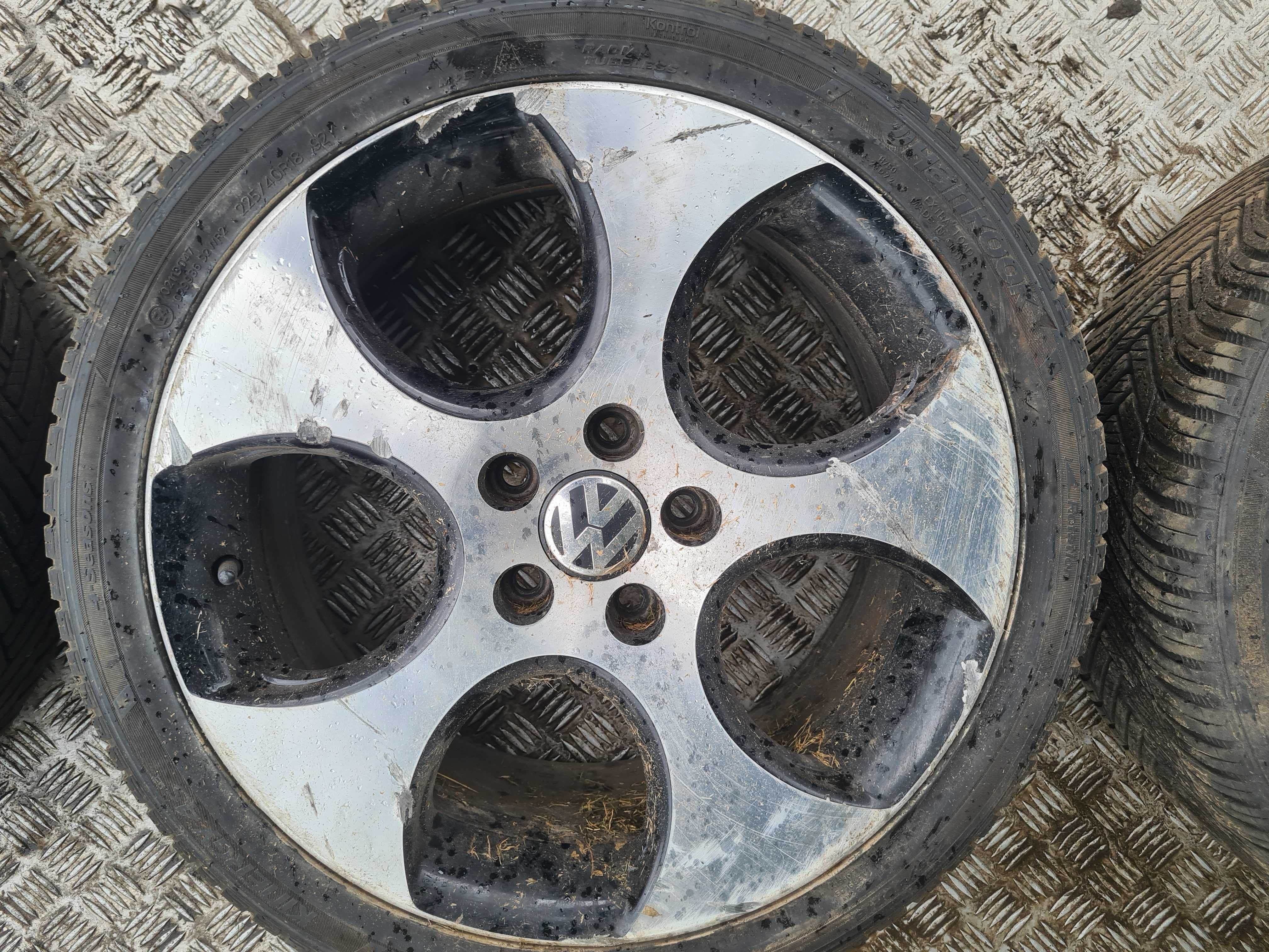 VW Golf V GTI felga aluminiowa 7.5x18H2 ET51 opona 225/40 R18