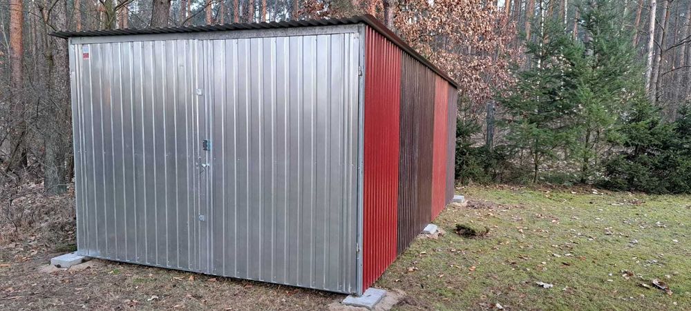 Garaż Blaszany 3x5 Schowek na budowę Garaże PROMOCJA