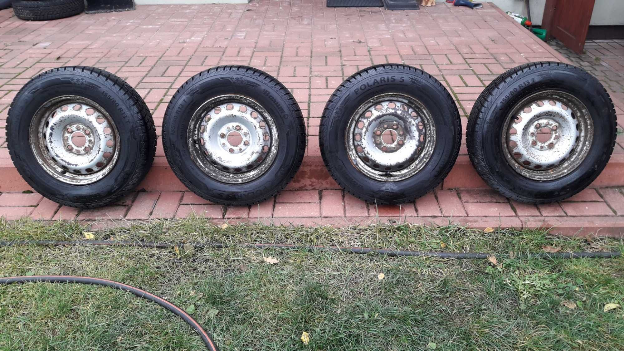 Koła 13 cali 4 x 98 FIAT OPONA rozmiar 155/80/13 Opona Zimowa lub lato