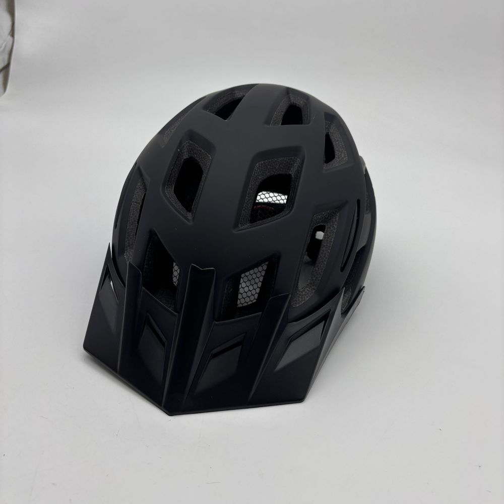 Kask rowerowy z lampką LED Czarny Rozmiar L