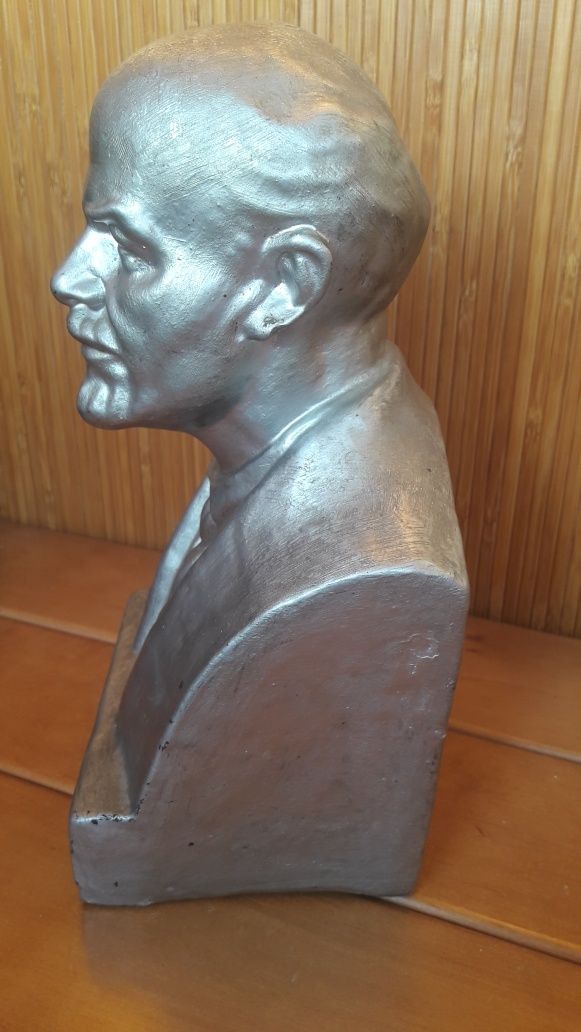 Скульптура, бюст ленина, Гжель завод, терракота.