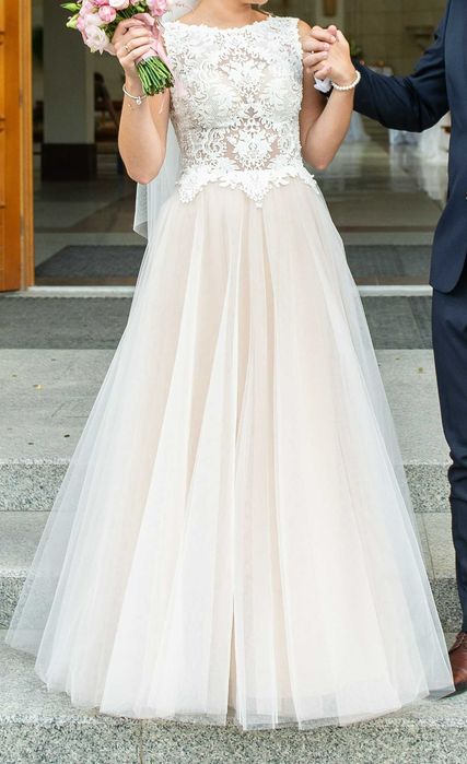 Suknia Ślubna FULARA & ŻYWCZYK r.36 170 cm obcas ok. 5 cm