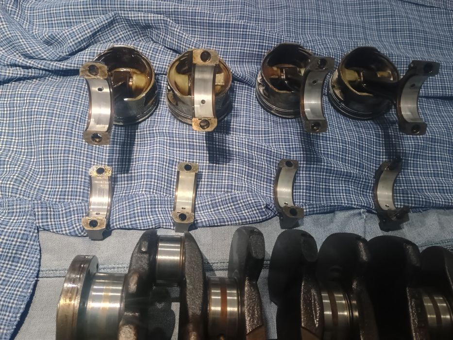 Коленвал Ланос 1.5, шатун, поршень, бугеля, заводський розмір