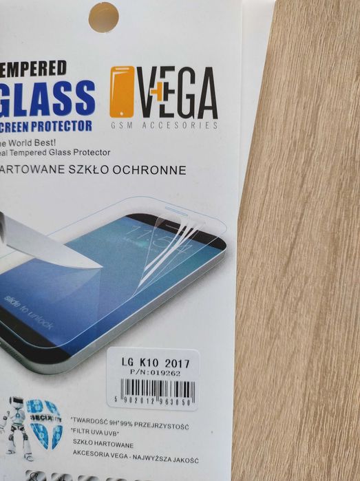 NOWE szkło ochronne hartowane do telefonu LG K10 2017 zestaw 3 sztuki
