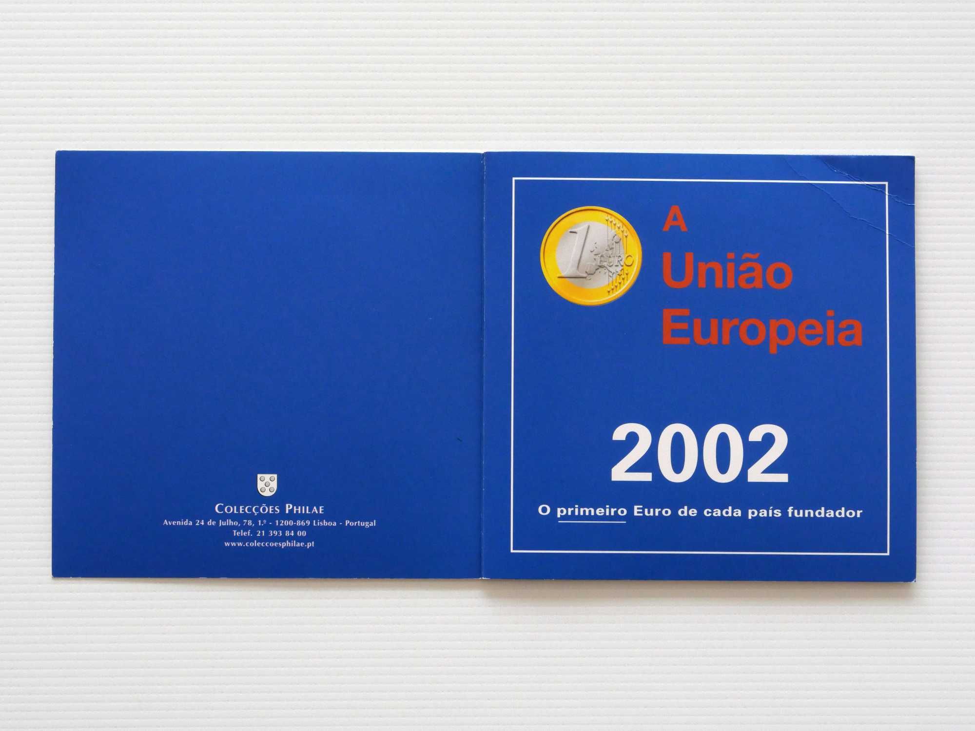 Moedas A União Europeia 2002 O Primeiro Euro de Cada País Fundador