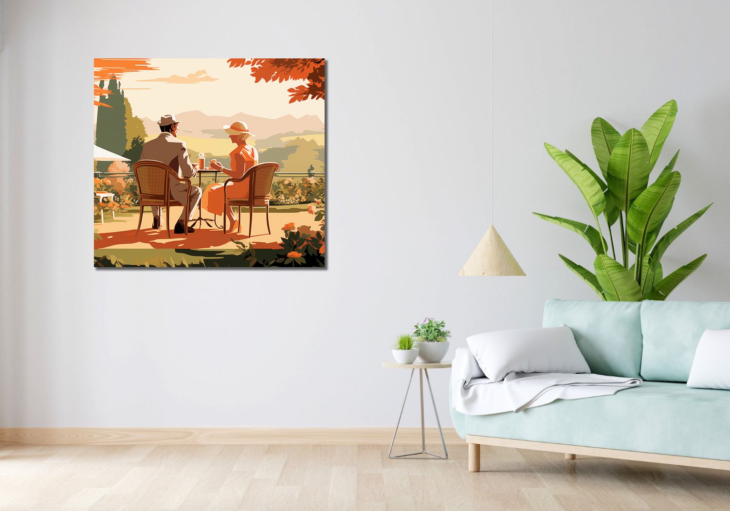 Obraz 100x90cm Retro Randka
