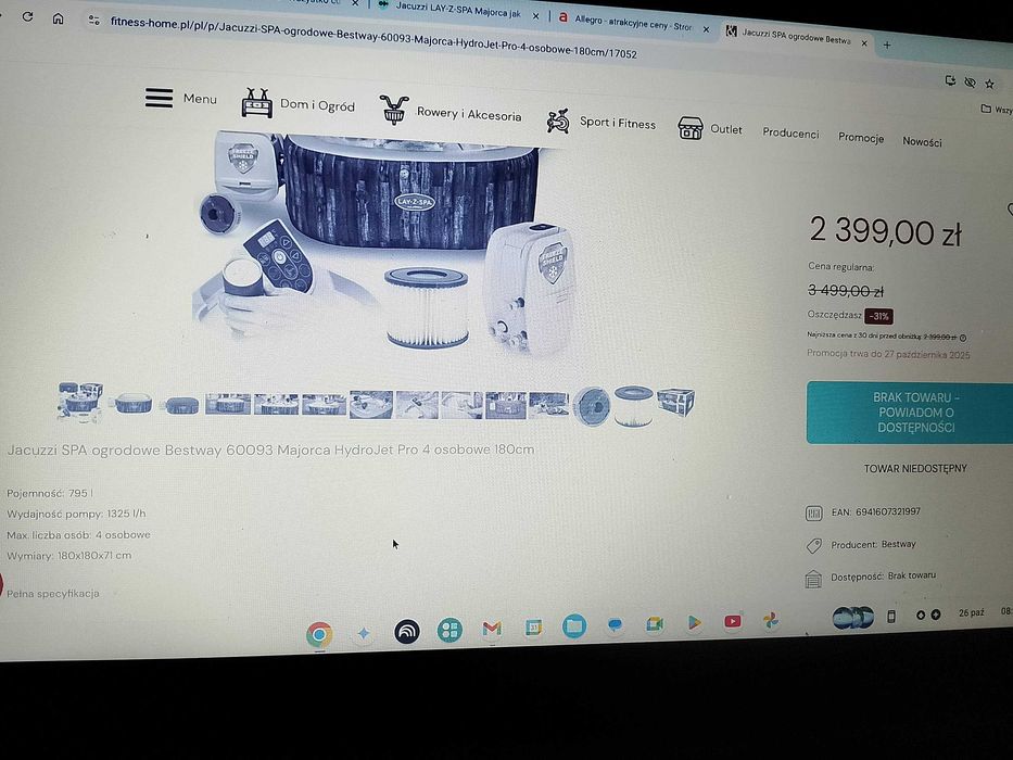 Jacuzzi LAY-Z-SPA Majorca jak nowe, stan idealny.