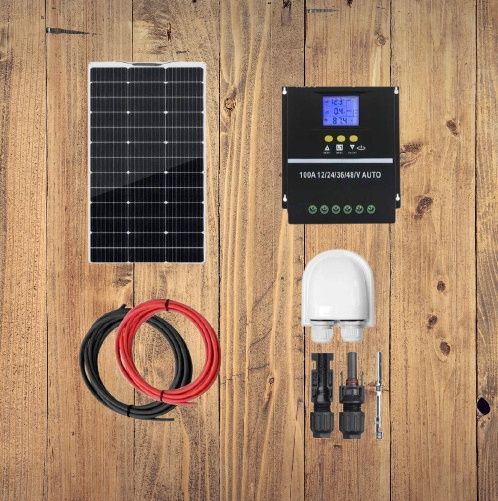 Ładowarka turystyczna  panel elastyczny 12V/24V 100W reg. MPPT 100A