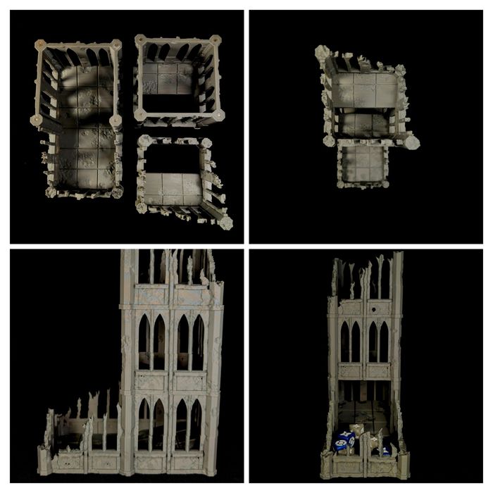 Wieża do kości gry planszowe i bitewne. Gotyk si-fi warhammer 40K AoS