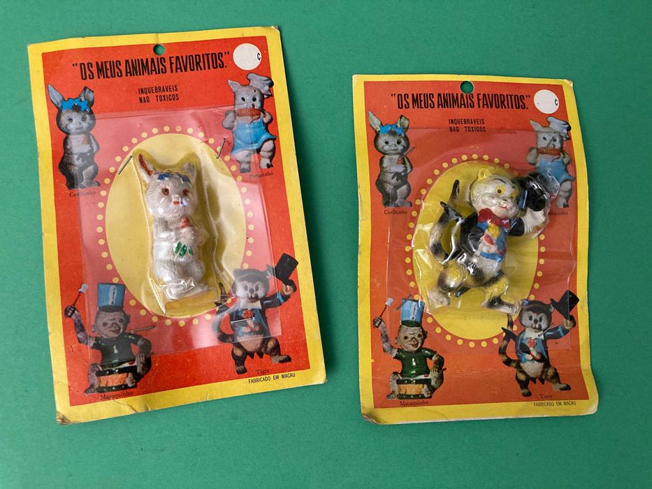 Colecção de 4 Bonecos Os Meus Animais Favoritos Macau Anos 70
