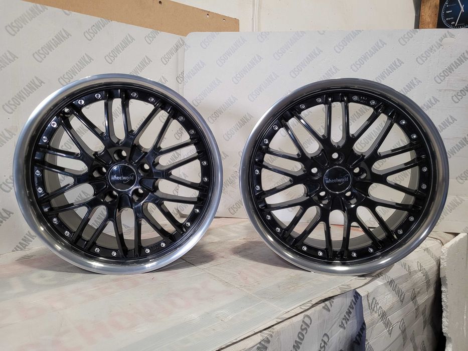 4szt Felgi Wheelworld 8J/18" 5x112 et45 Audi MB Skoda Seat VW polerka