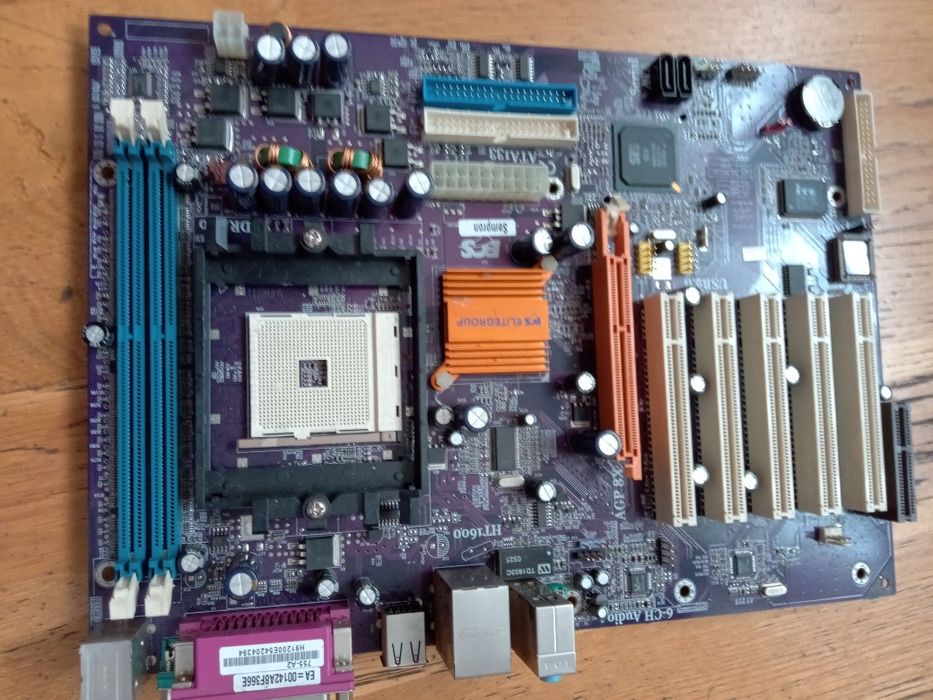 Plyta główna ECS K7S5A .SoketA/462 DDR1+SATA. Retro .A