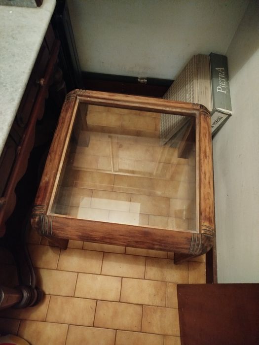 Mesa de centro tampo vidro