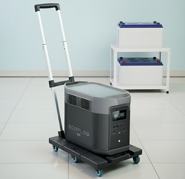 Візок для EcoFlow/Bluetti/важкої зарядної станції 20-50 кг/АКБ/LifePo4