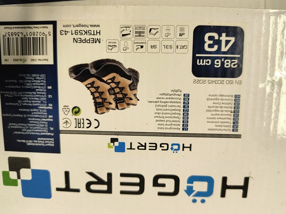 Buty robocze S3 rozmiar 43