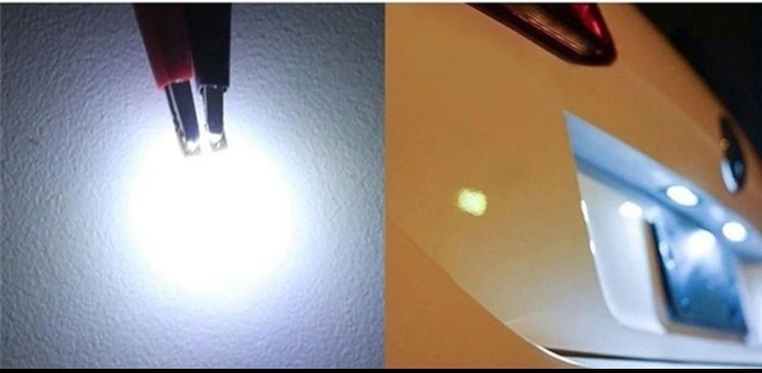 Leds T10 cob canbus