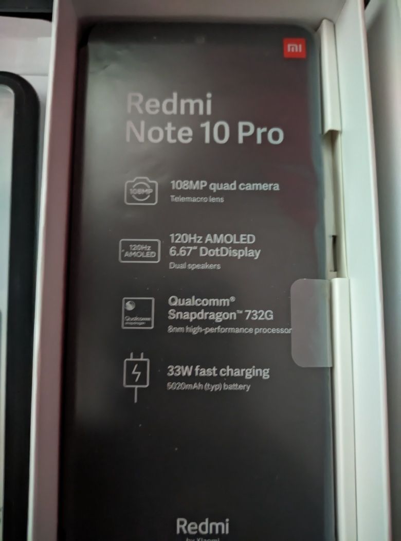 Redmi Note 10 Pro Amoled 120Hz Câmara 100Mp