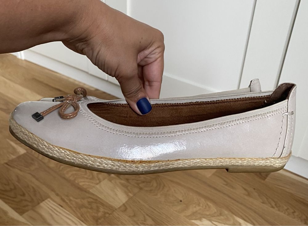 Marco Tozzi r. 38 baleriny espadryle