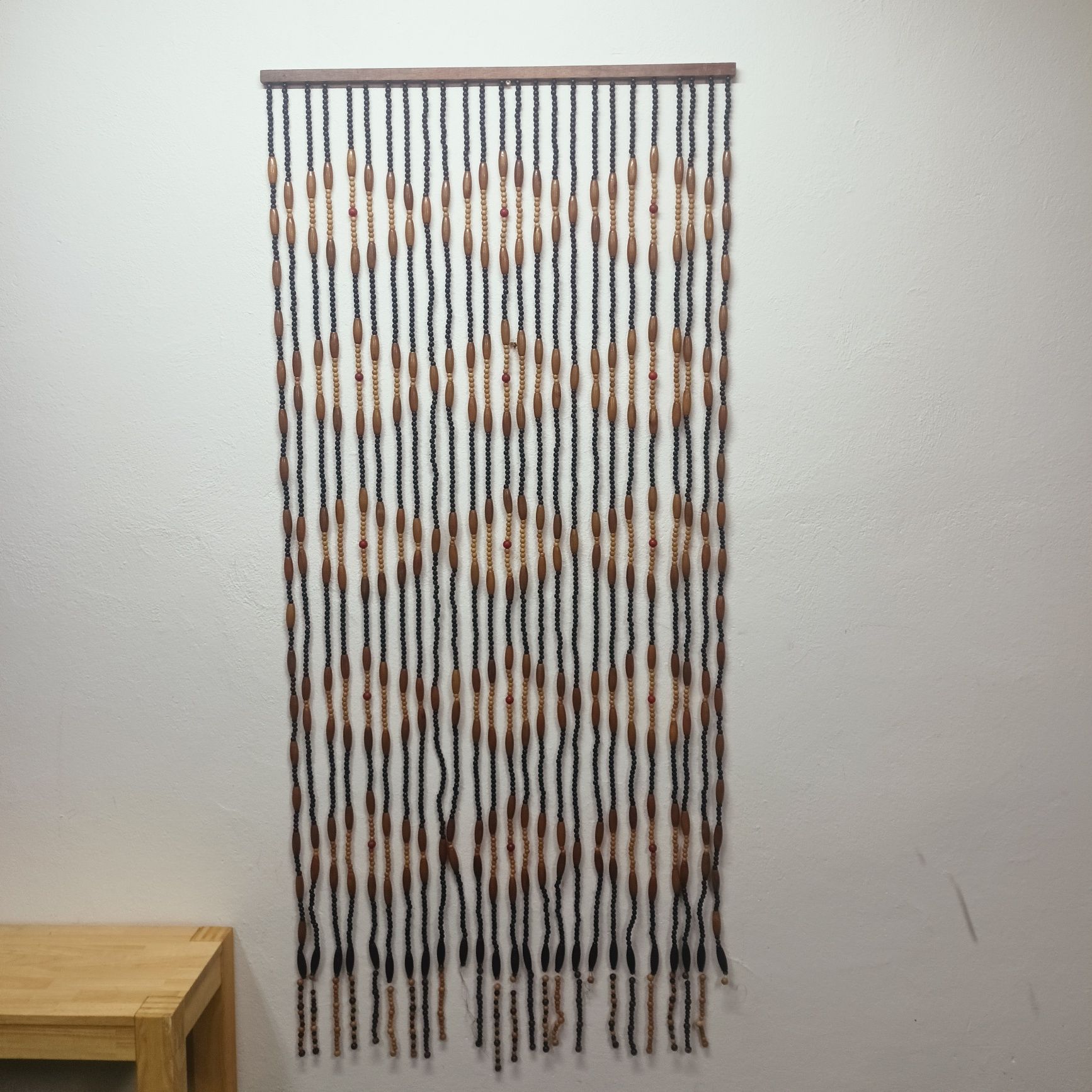 Kotara, zasłona z koralików drewnianych,90/200cm.
