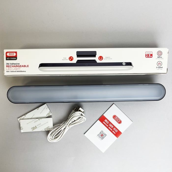 Світильник акумуляторний XO YH08A 1200  mah  black  без пульта