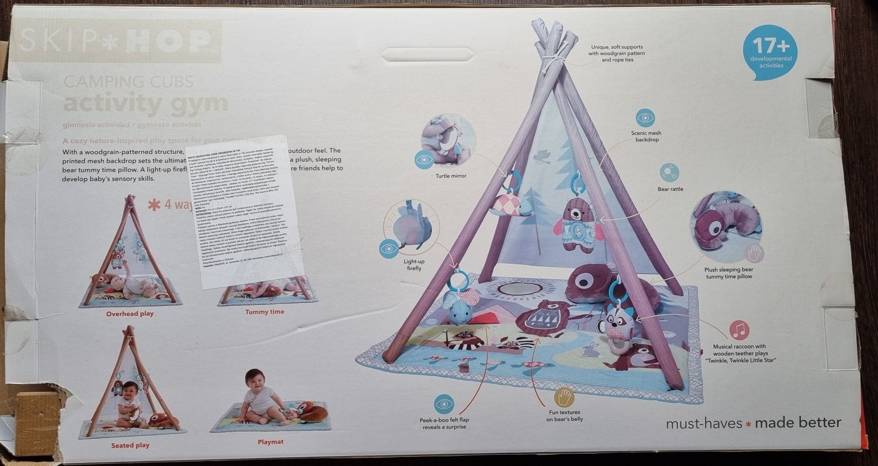 Skip Hop mata edukacyjna Leśne zwierzątka w Tipi