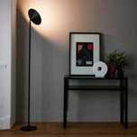 Lampa Led podłogowa Inspire Sauki czarna obrotowa