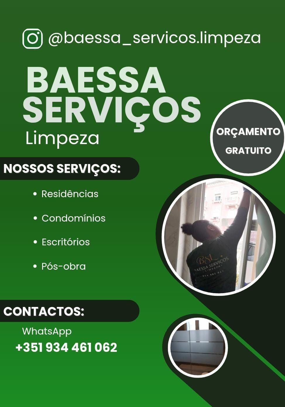 Agenda Aberta - Serviços de limpeza