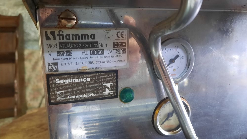 Maquina de café Fiamma, 2 manípulos
