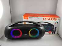 Nowy głośnik przenośny  LTC LXP3316, FM, USB, SD, MIKROFON komplet
