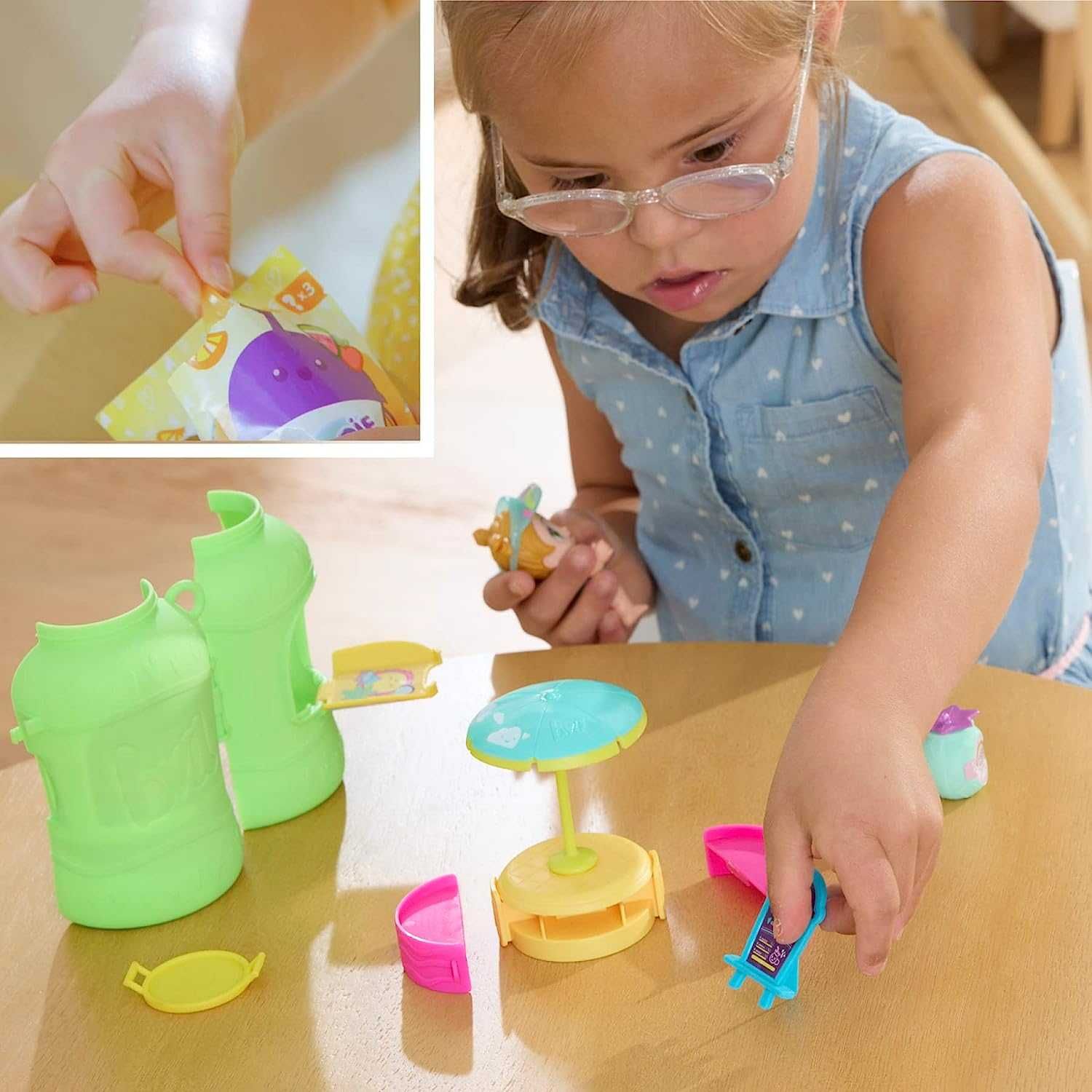 Пупс сюрприз Baby Alive Foodie Cuties, Bottle, Sun Series 1