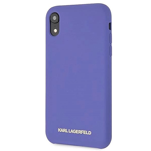Etui Karl Lagerfeld Silicone na iPhone Xr - fioletowe