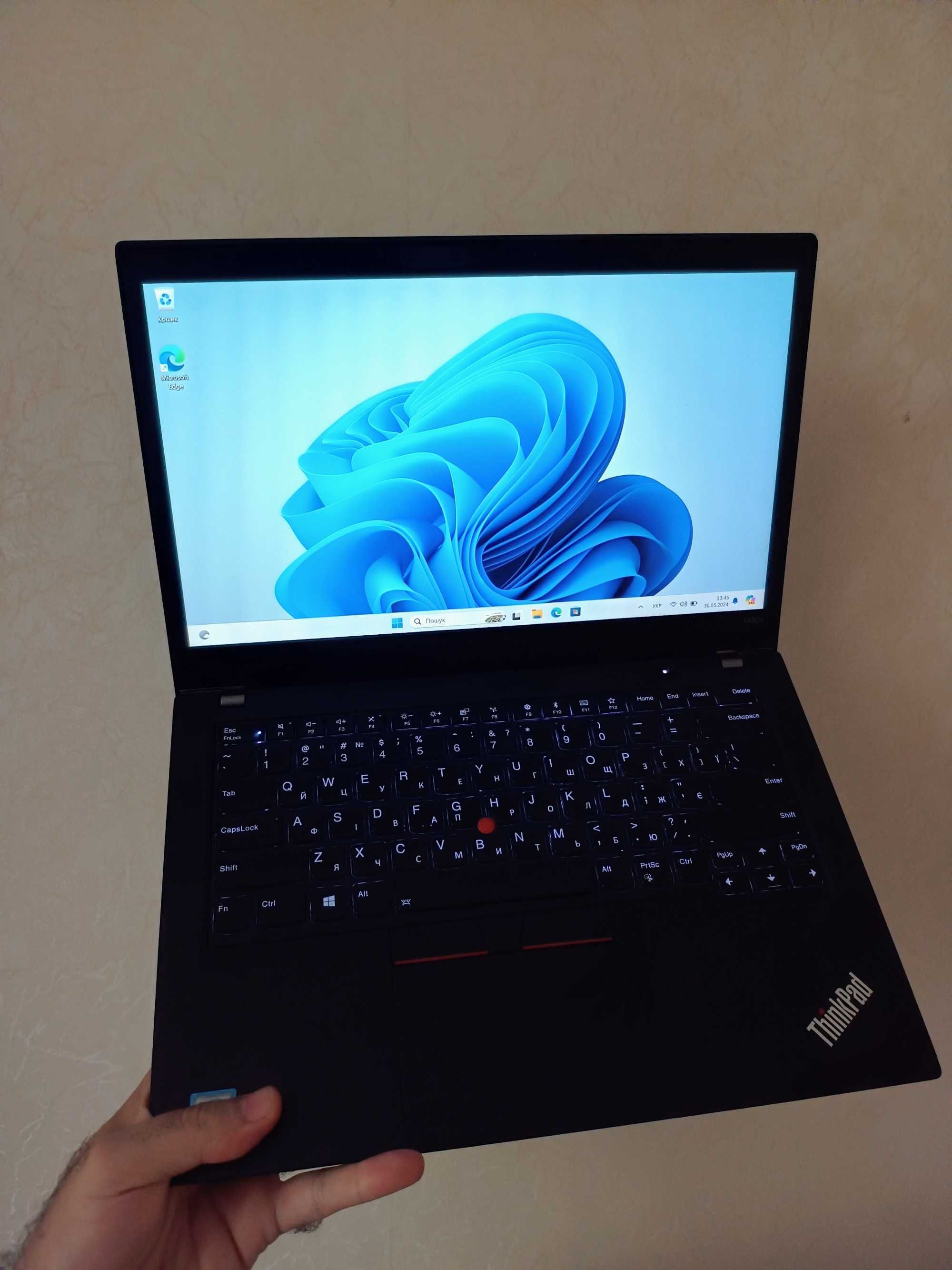 Ноутбук ThinkPad T480s FHD IPS сенсорний 8Ram 256SSD nvme2 IR