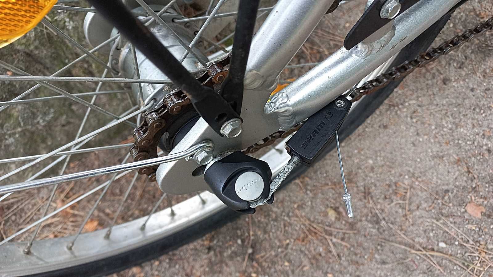 Aluminiowy Rower Miejski Składak Alu-Rex Składany 3 biegi Sram T3 20