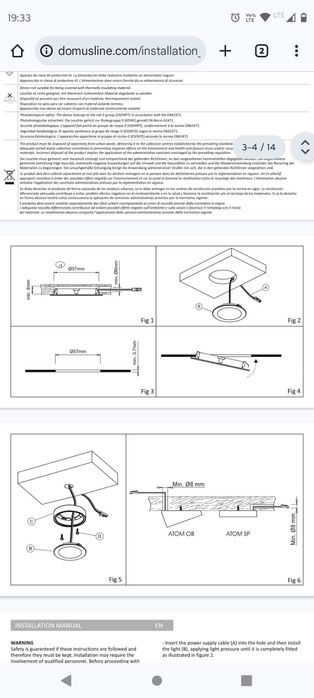 Lampki led 3W 24 Vdc Domus Line
