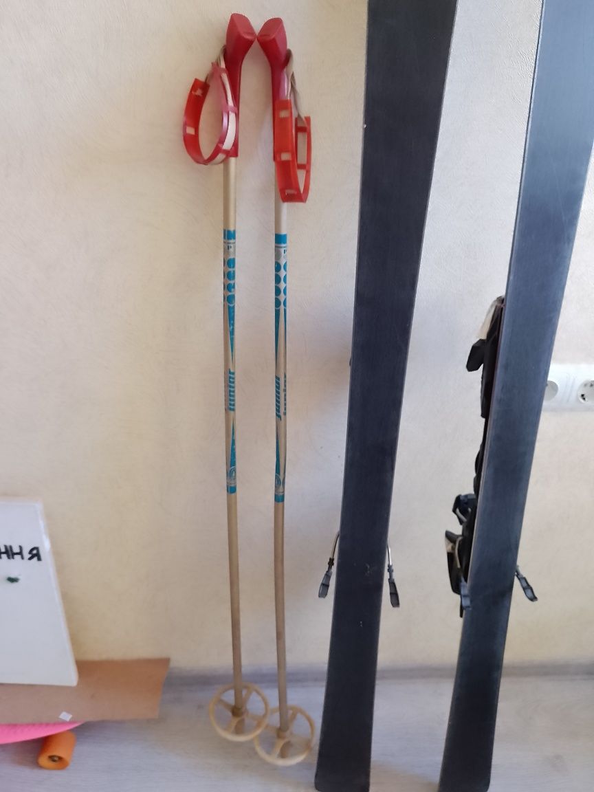 Комплект Лижі Nordica sportmachine 70 + паложки + гірськолижні черевик