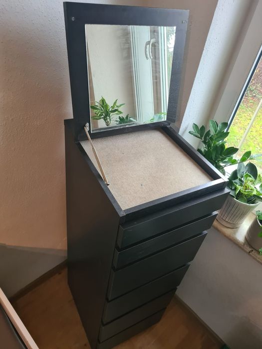 Toaletka IKEA MALM – czarna – świetny stan – DOSTAWA WARSZAWIE GRATIS