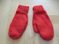 Rękawiczki jednopalcowe czerwone handmade
