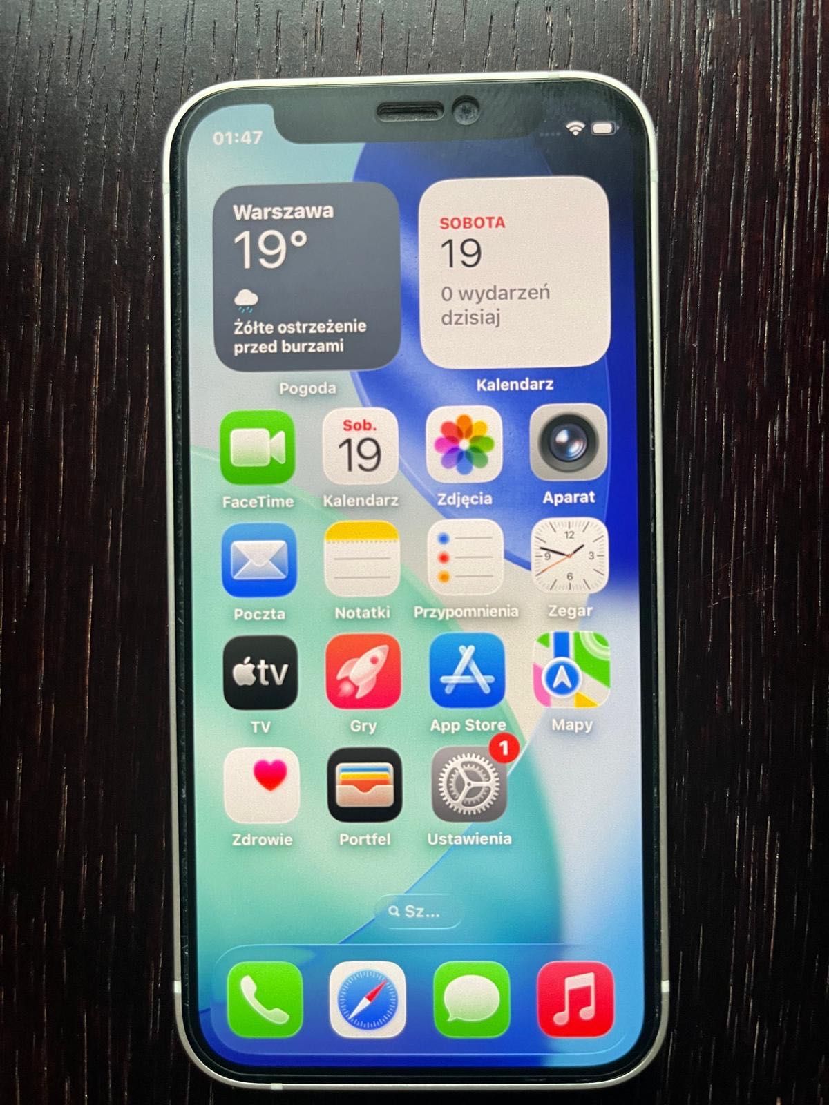 Smartfon Apple iPhone 12 Mini (biały), zainstalowany iOS 26