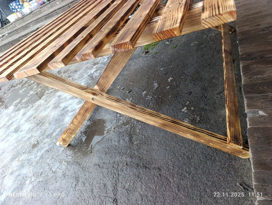 Стіл розкладний дерев'яний