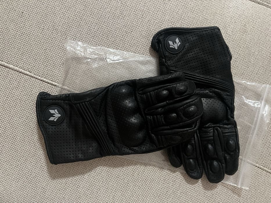 Luvas de moto em couro