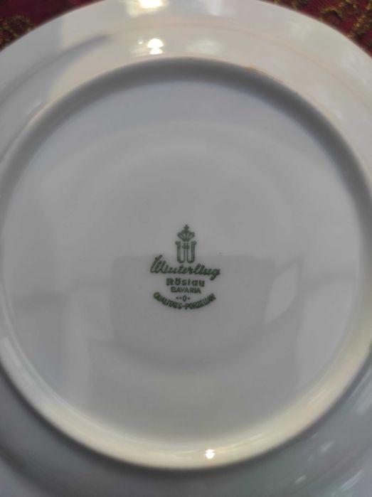 Talerzyki deserowe lub pod filiżanki, model Winterling, 12 sztuk