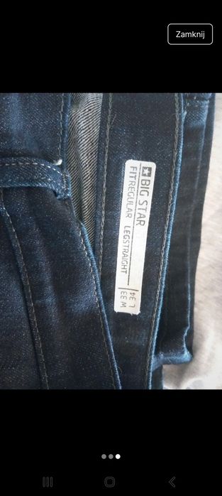 Spodnie męskie Big Star  fir regular rozmiar L