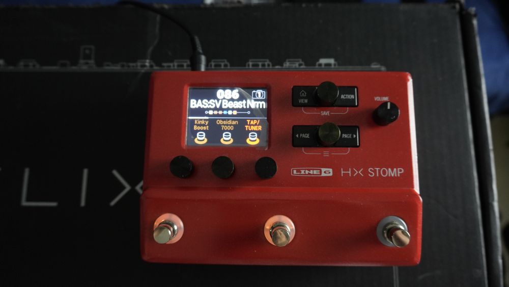 Hx stomp ltd run red line6 helix multiefekt czerwony