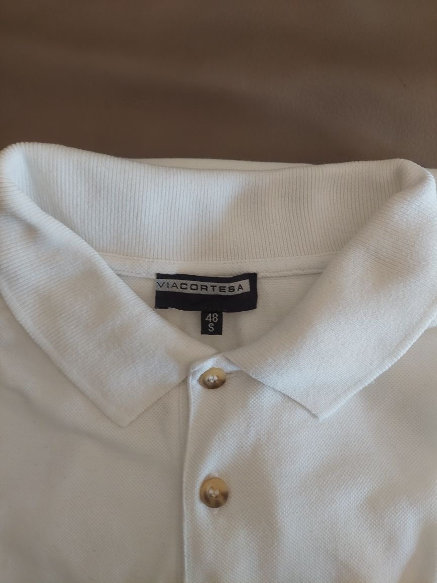 Zgrabna bluzka  polo white Via Cortesa r L/XL + druga gratis