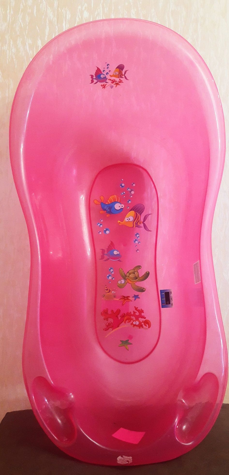 Ванночка дитяча Tega baby Сафарі 102 см з термометром рожевий