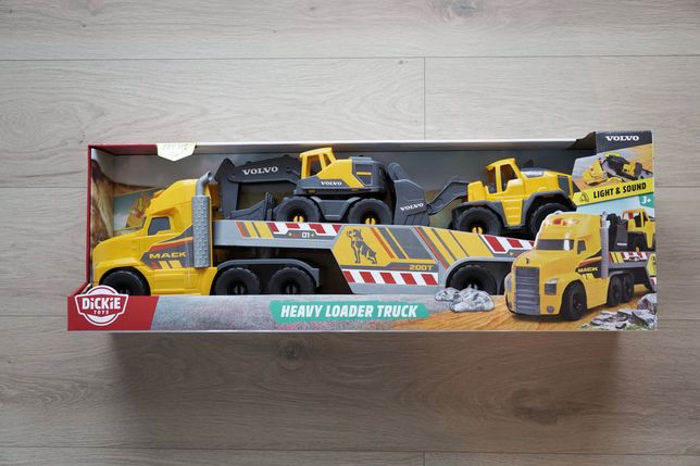 Nowa duża zabawka Dickie Toys - laweta Volvo & Mack, 70cm