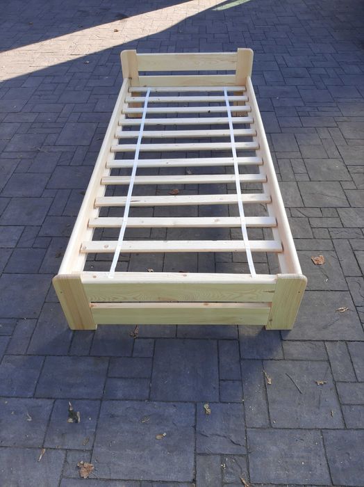 Nowa RAMA ŁÓŻKA łóżko drewniane sosnowe lakierowane transport wysyłka