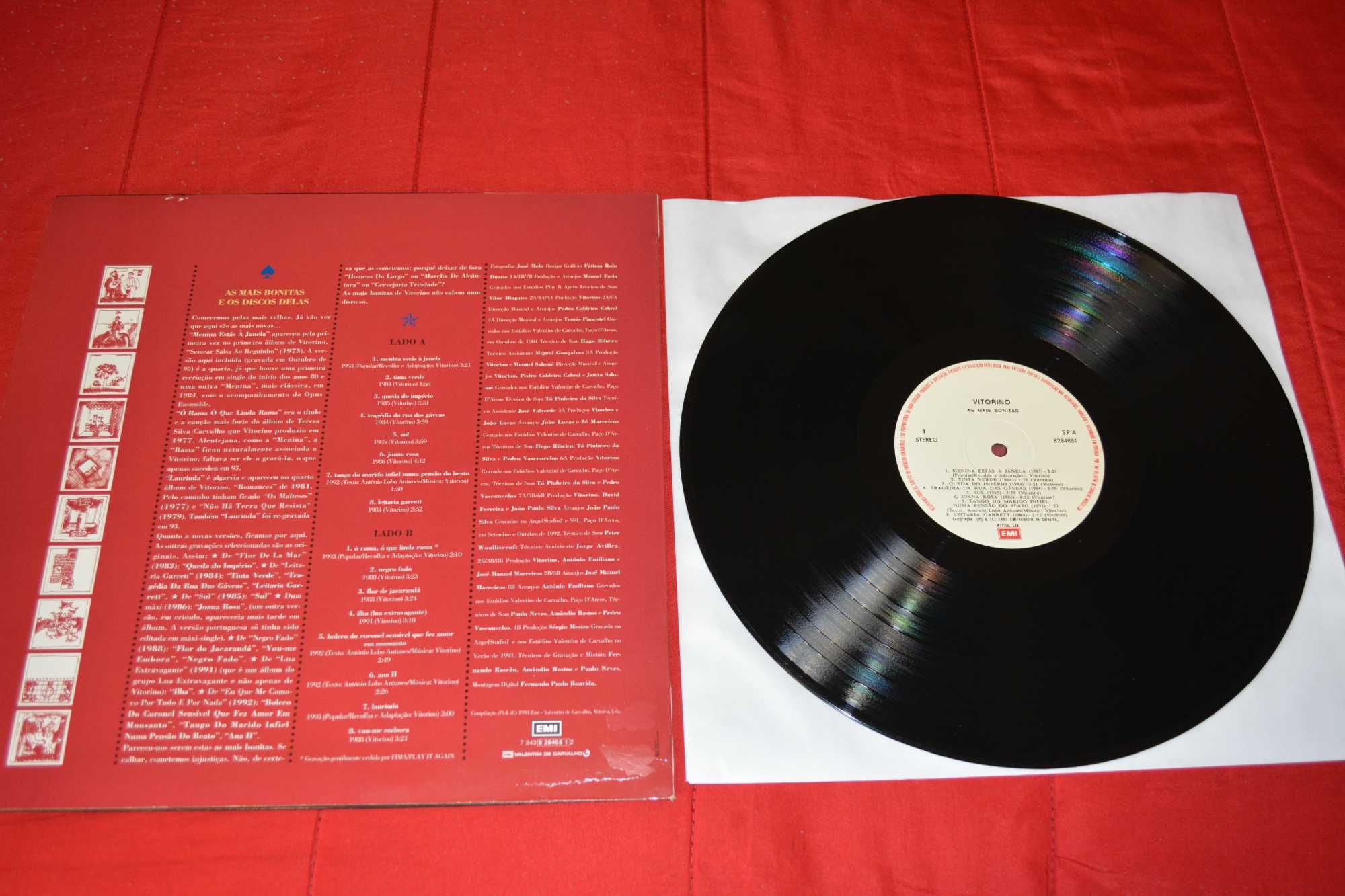 Vitorino - As Mais Bonitas -Edição Original 1993 PT Vinyl LP