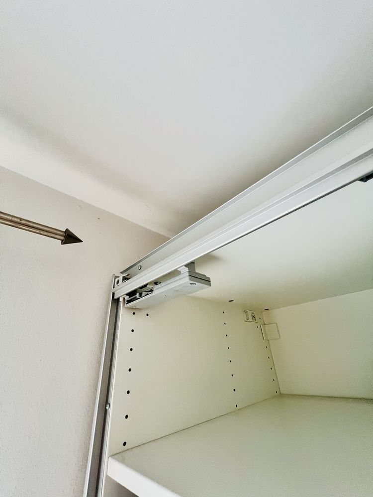 Drzwi przesuwne PAX IKEA HASVIK biały połysk 200x236 cichy domyk