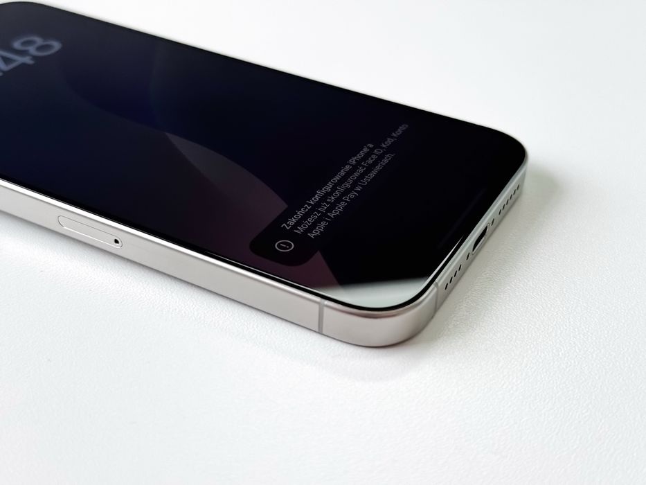 iPhone 15 Pro Max 512 GB Biały Tytan 100% bateria Sklep Gwarancja